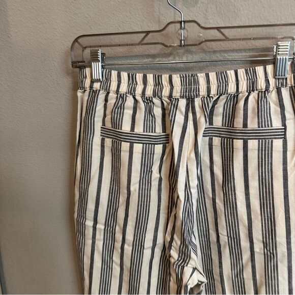 Marine Layer Allison Pant Blue Cream Striped Lightweight Pull On Pants Sz Small - Picture 9 of 10